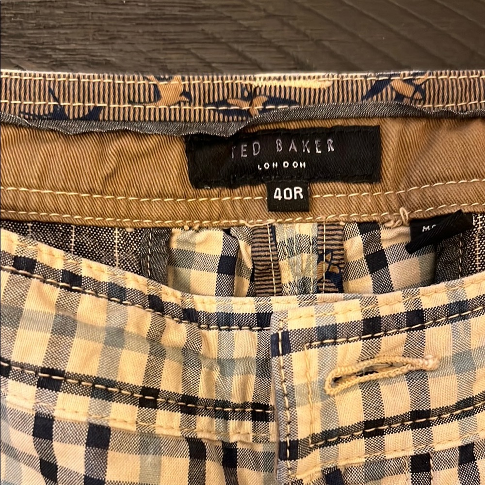 2 Ted Baker Plaid Shorts - Picture 3 of 5
